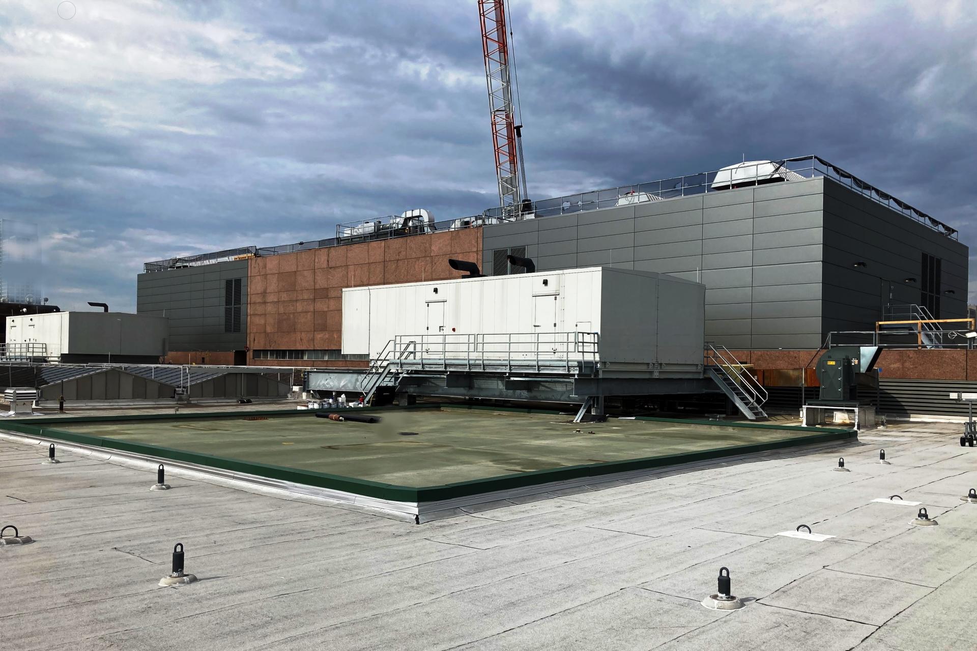 Redundant penthouse MERs and Generators nearing completion 